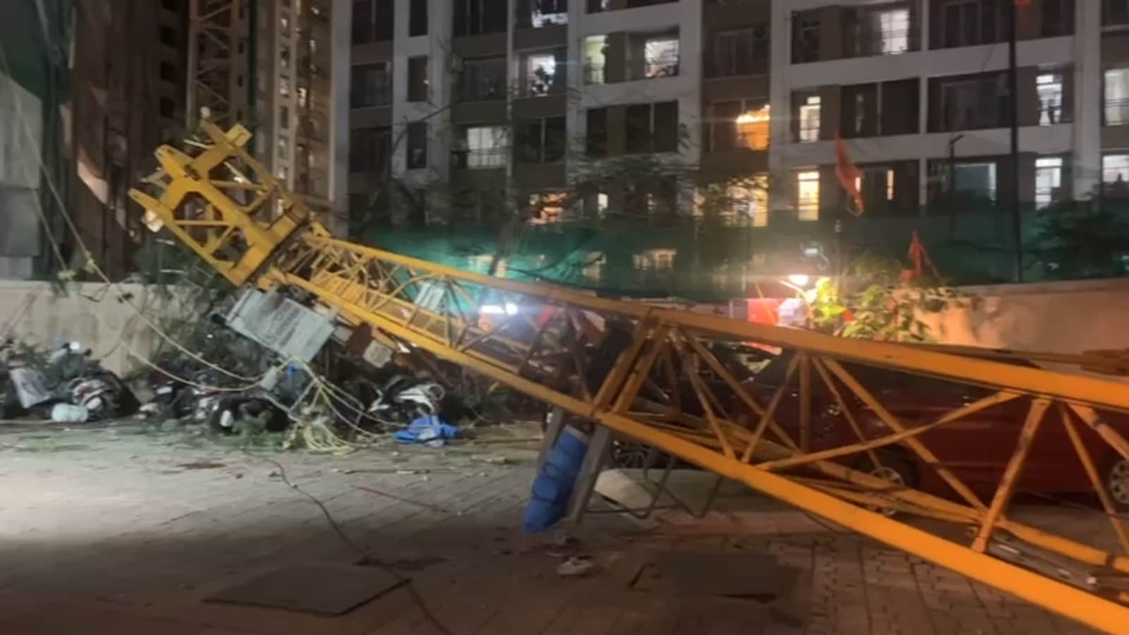 Tragedy Strikes as Crane Collapse Claims Life in Mumbai's Construction Zone