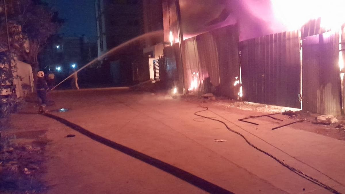 Inferno in Meerpet: Six Rescued as Fire Devastates Scrap Godown and Spreads