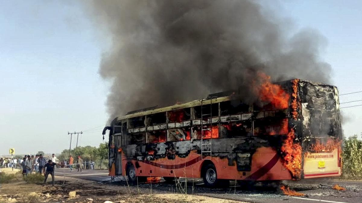 Tragedy in Jaisalmer: 20 Lives Lost as Bus Fire Sparks Accountability Questions